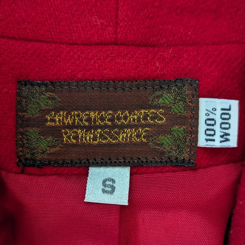Lawrence Coates Renaissance Vintage Red Wool Blend Blazer Size S